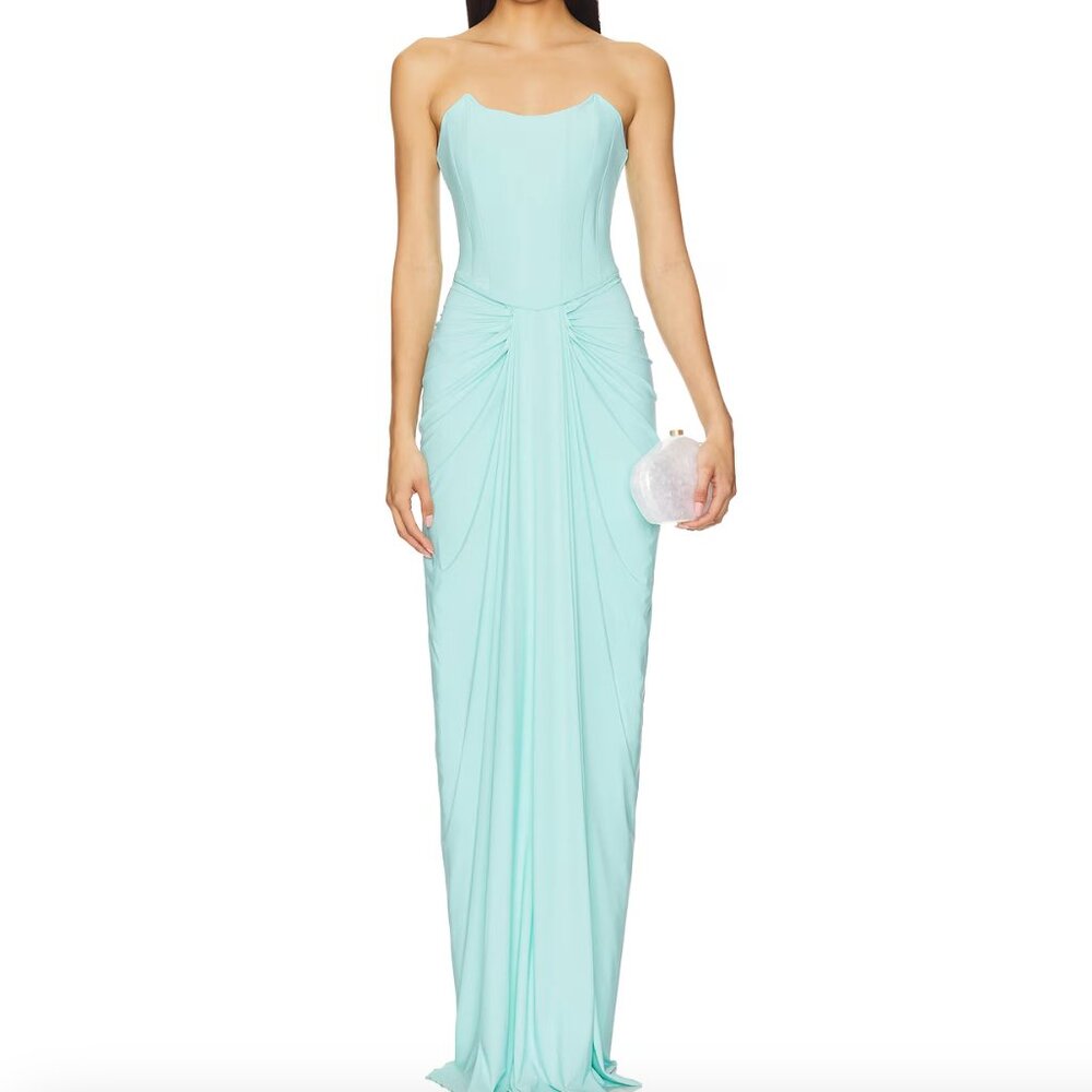 Deme by Gabriella x REVOLVE Pearl Gown Aqua Size Small